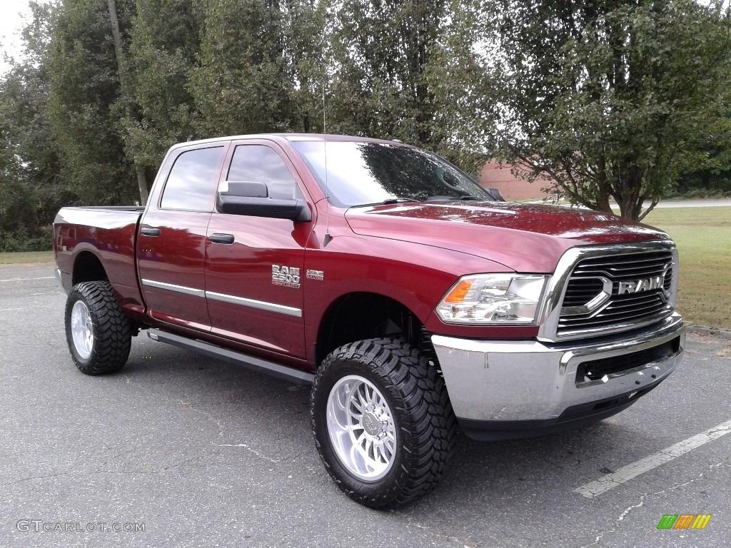 2017 2500 Tradesman Crew Cab 4x4 - Delmonico Red Pearl / Black/Diesel Gray photo #4