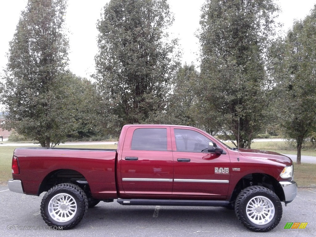 2017 2500 Tradesman Crew Cab 4x4 - Delmonico Red Pearl / Black/Diesel Gray photo #5