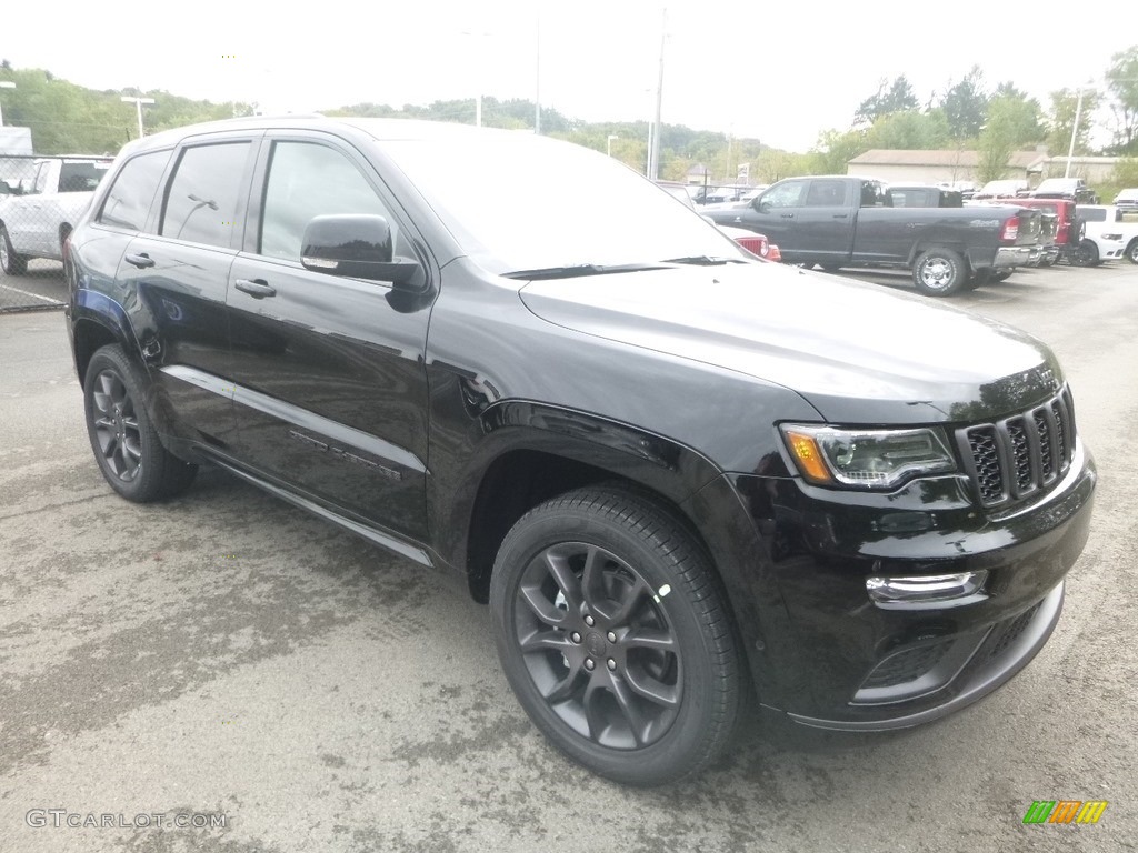 Diamond Black Crystal Pearl 2020 Jeep Grand Cherokee Overland 4x4 Exterior Photo #135368087