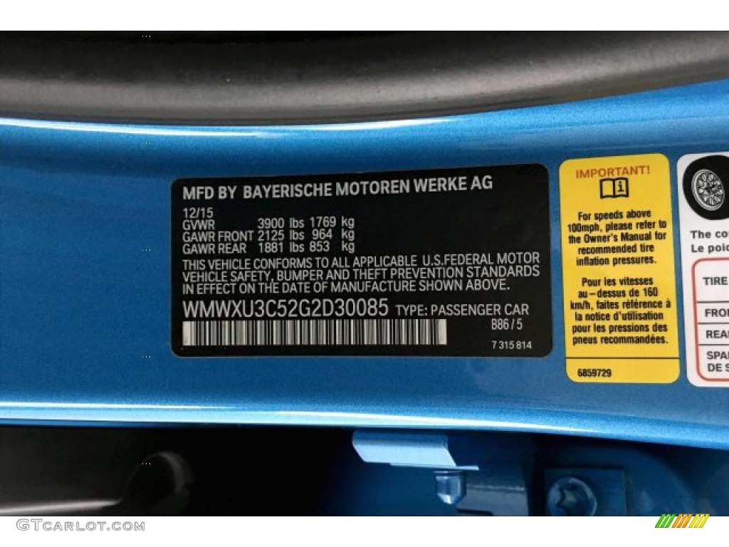 2016 Hardtop Cooper S 4 Door - Electric Blue Metallic / Lounge Satellite Gray photo #19