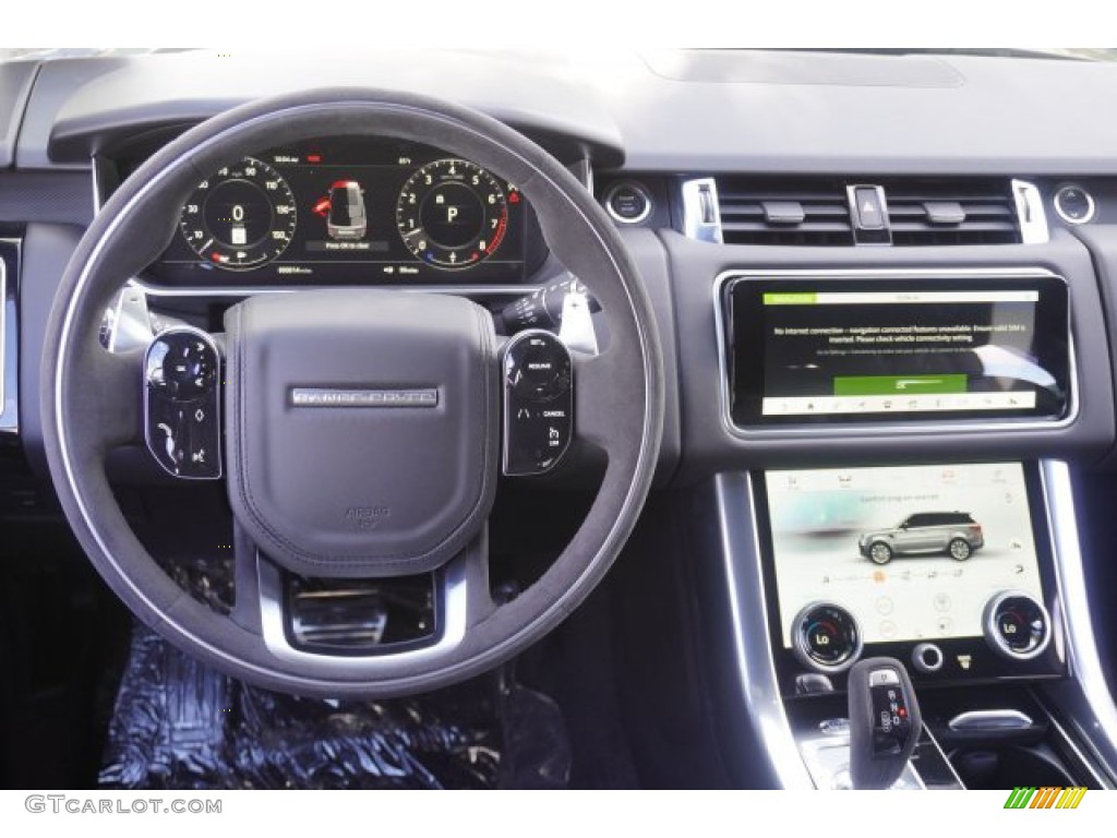 2020 Land Rover Range Rover Sport HST Ebony/Ebony Steering Wheel Photo #135369284