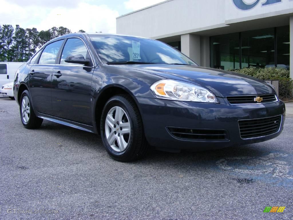 2009 Impala LS - Slate Metallic / Ebony photo #2