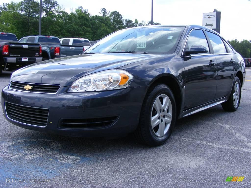 2009 Impala LS - Slate Metallic / Ebony photo #4