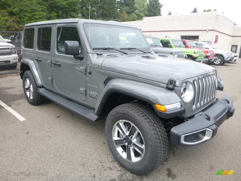 Sting-Gray 2020 Jeep Wrangler Unlimited Sahara 4x4 Exterior Photo #135371807