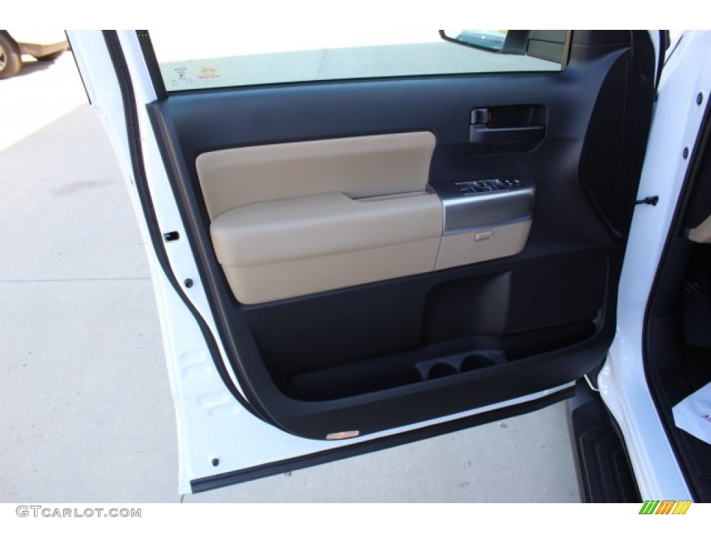 2019 Toyota Sequoia SR5 Sand Beige Door Panel Photo #135372194