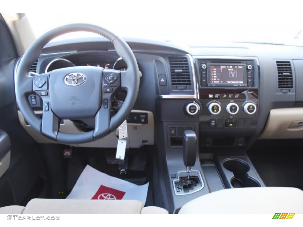 2019 Toyota Sequoia SR5 Sand Beige Dashboard Photo #135372389