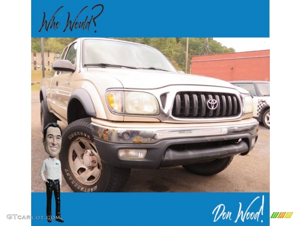 2001 Tacoma V6 Xtracab 4x4 - Mystic Gold Metallic / Oak Beige photo #1