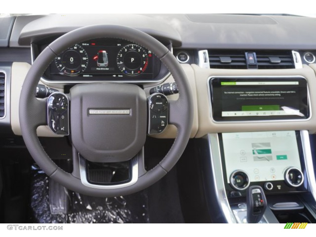2020 Land Rover Range Rover Sport SE Almond/Espresso Steering Wheel Photo #135372527