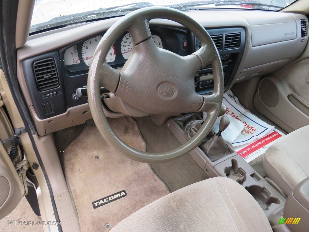 2001 Tacoma V6 Xtracab 4x4 - Mystic Gold Metallic / Oak Beige photo #17
