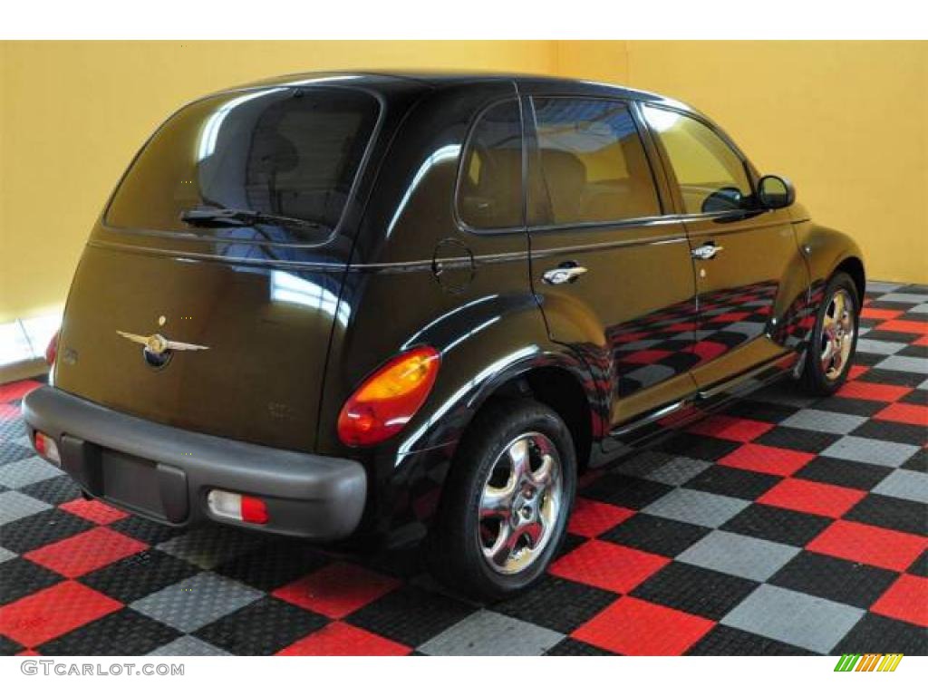 2001 PT Cruiser Limited - Black / Taupe/Pearl Beige photo #6