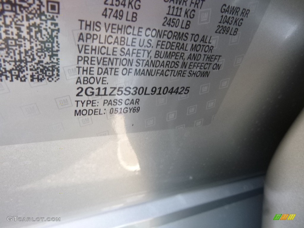 2020 Impala LT - Silver Ice Metallic / Jet Black photo #15