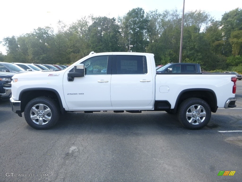 Summit White 2020 Chevrolet Silverado 2500HD LTZ Crew Cab 4x4 Exterior Photo #135374195