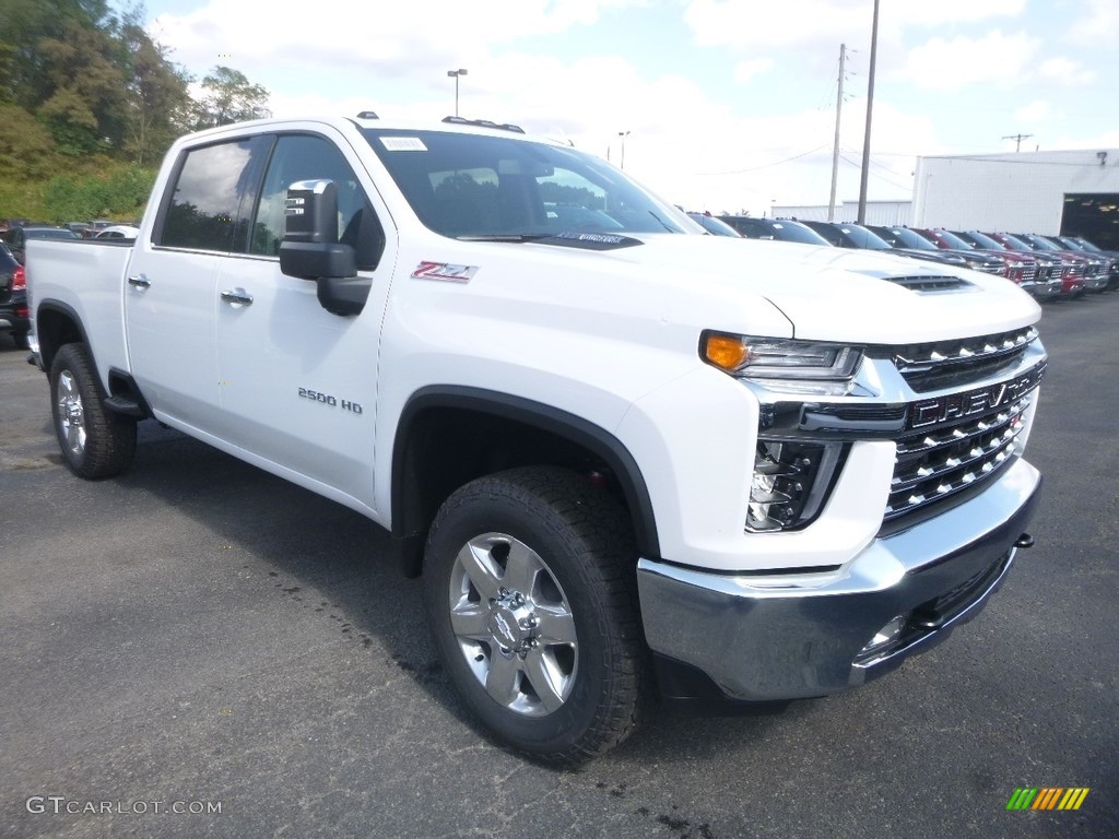 Summit White 2020 Chevrolet Silverado 2500HD LTZ Crew Cab 4x4 Exterior Photo #135374318