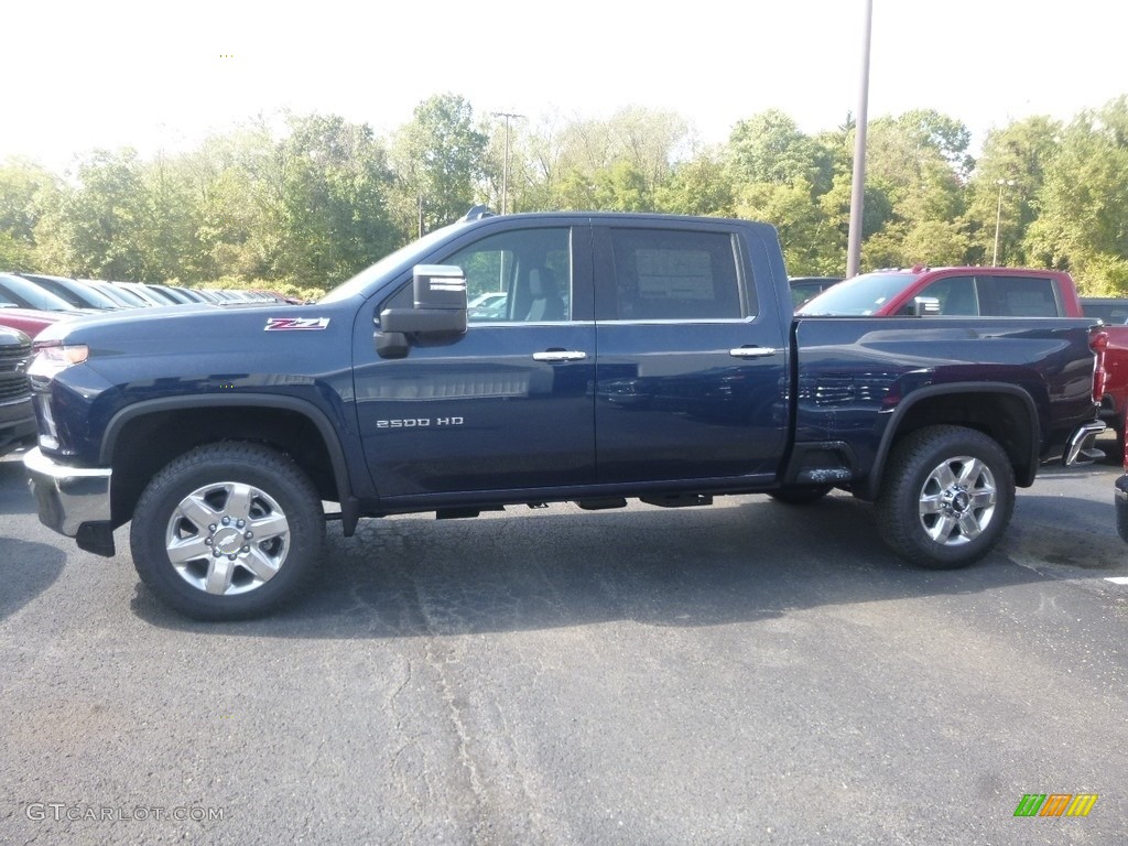 2020 Silverado 2500HD LTZ Crew Cab 4x4 - Northsky Blue Metallic / Jet Black photo #2