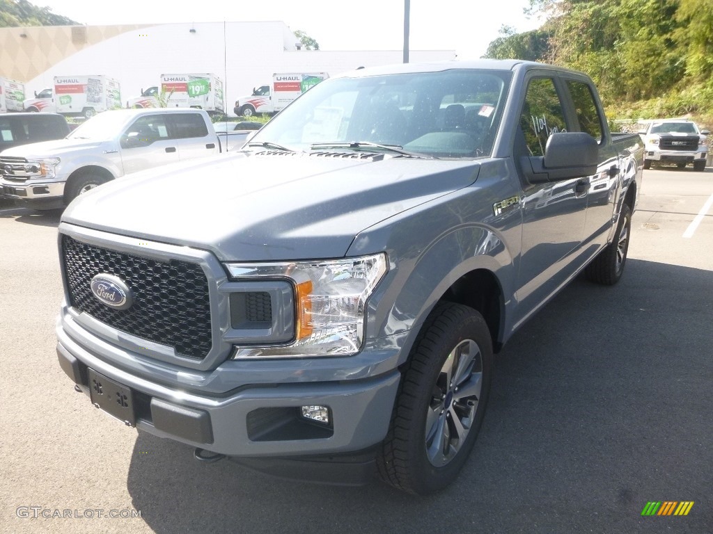 2019 F150 XL SuperCrew 4x4 - Agate Black / Earth Gray photo #5