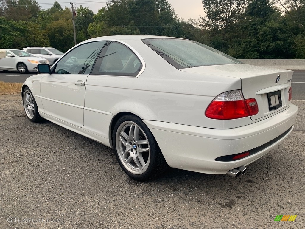 2004 3 Series 330i Coupe - Alpine White / Black photo #5