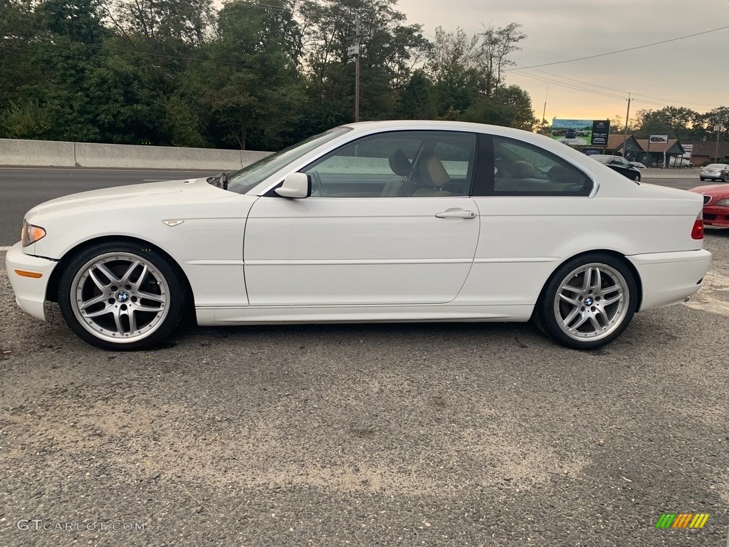 2004 3 Series 330i Coupe - Alpine White / Black photo #6