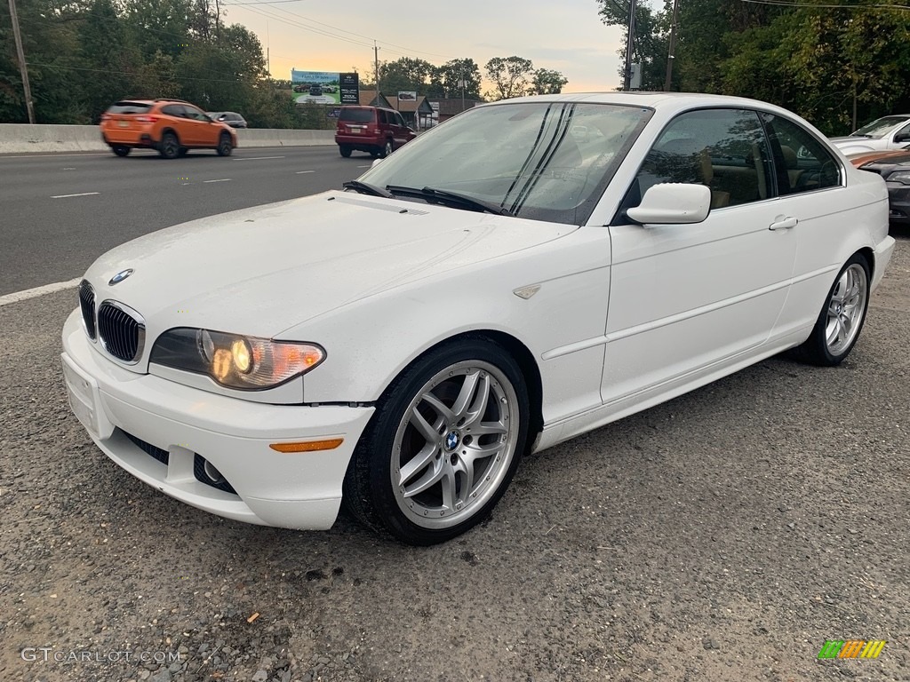 2004 3 Series 330i Coupe - Alpine White / Black photo #7