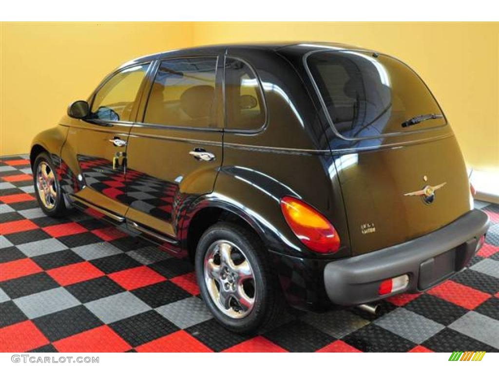 2001 PT Cruiser Limited - Black / Taupe/Pearl Beige photo #55