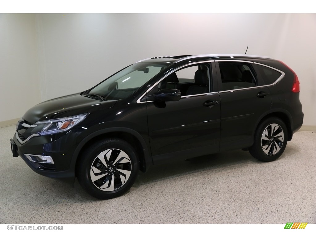 2016 CR-V Touring AWD - Crystal Black Pearl / Black photo #3