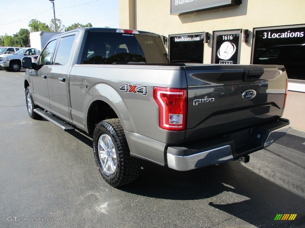 2015 F150 XLT SuperCrew 4x4 - Magnetic Metallic / Medium Earth Gray photo #3