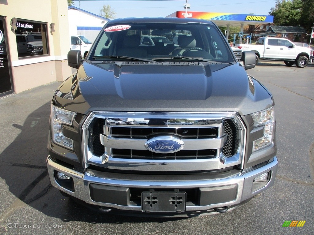2015 F150 XLT SuperCrew 4x4 - Magnetic Metallic / Medium Earth Gray photo #35