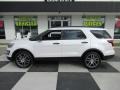 White Platinum 2017 Ford Explorer Sport 4WD