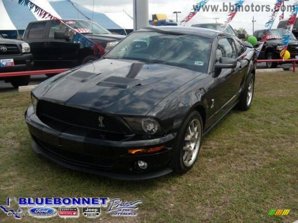 2009 Mustang Shelby GT500 Coupe - Black / Black/Black photo #1