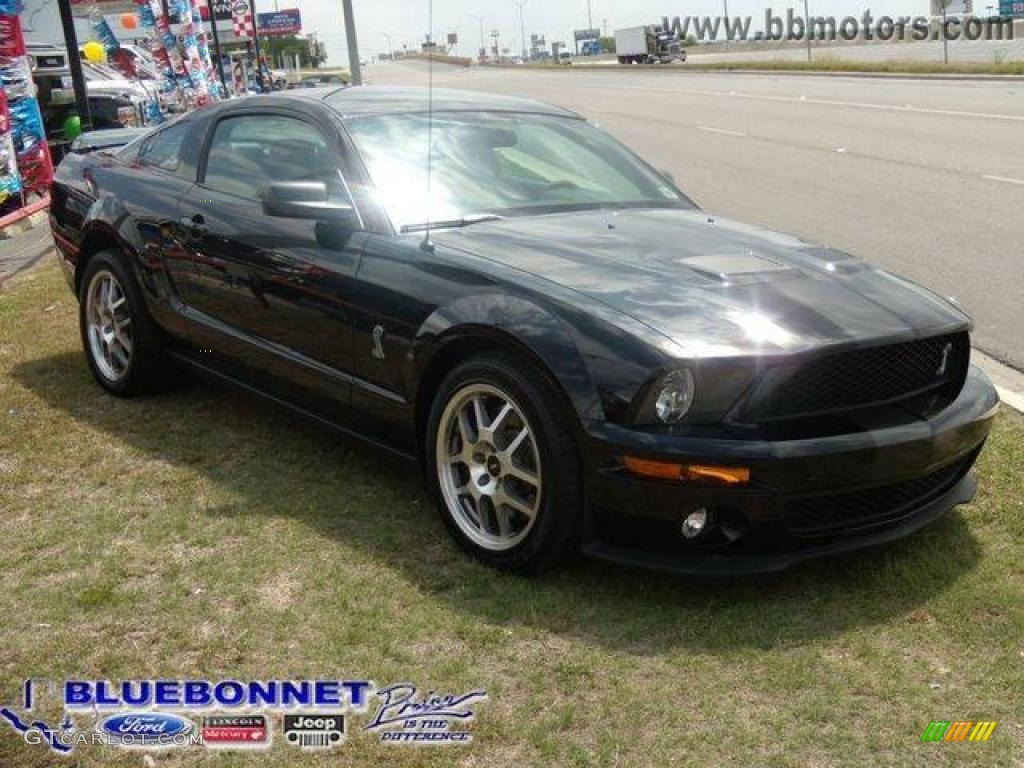 2009 Mustang Shelby GT500 Coupe - Black / Black/Black photo #5