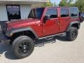 2010 Flame Red Jeep Wrangler Unlimited Sport 4x4  photo #29