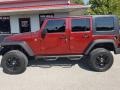2010 Flame Red Jeep Wrangler Unlimited Sport 4x4  photo #30