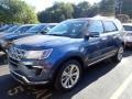 2019 Blue Metallic Ford Explorer Limited 4WD  photo #1