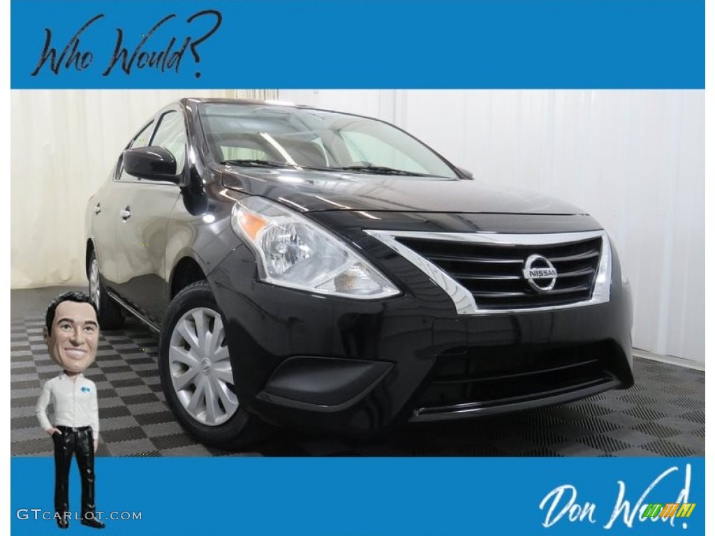 Super Black Nissan Versa