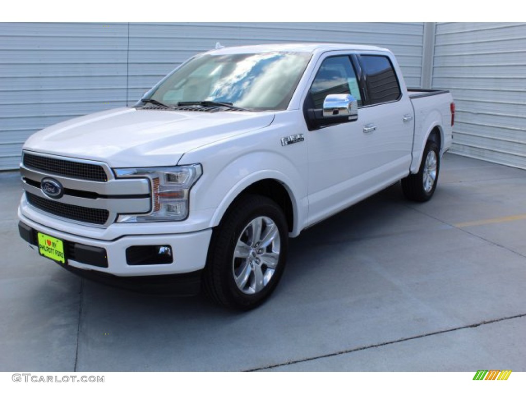 2019 F150 Platinum SuperCrew - White Platinum / Black photo #4