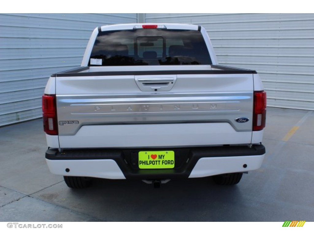 2019 F150 Platinum SuperCrew - White Platinum / Black photo #7