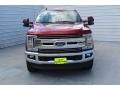 2019 Ruby Red Ford F250 Super Duty Lariat Crew Cab 4x4  photo #3