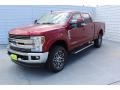 2019 Ruby Red Ford F250 Super Duty Lariat Crew Cab 4x4  photo #4