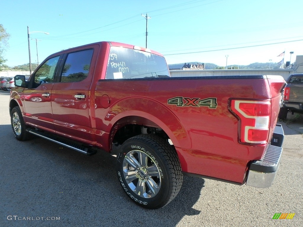 2019 F150 XLT SuperCrew 4x4 - Ruby Red / Earth Gray photo #4