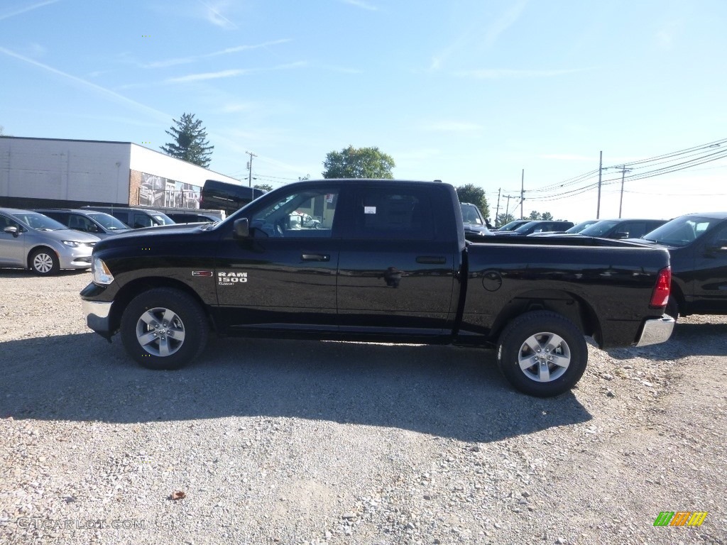 2019 1500 Classic Tradesman Crew Cab 4x4 - Diamond Black Crystal Pearl / Black/Diesel Gray photo #2