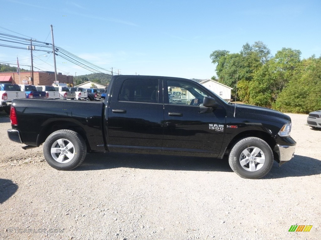 2019 1500 Classic Tradesman Crew Cab 4x4 - Diamond Black Crystal Pearl / Black/Diesel Gray photo #6