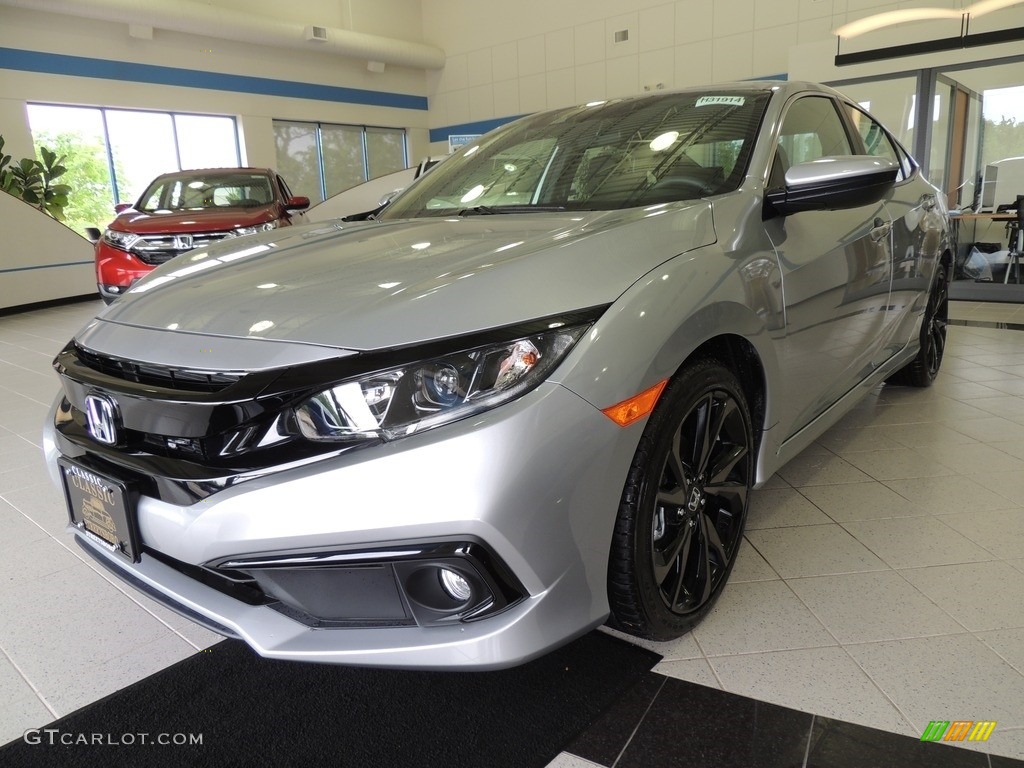 2019 Lunar Silver Metallic Honda Civic Sport Sedan #135400396 Photo #12