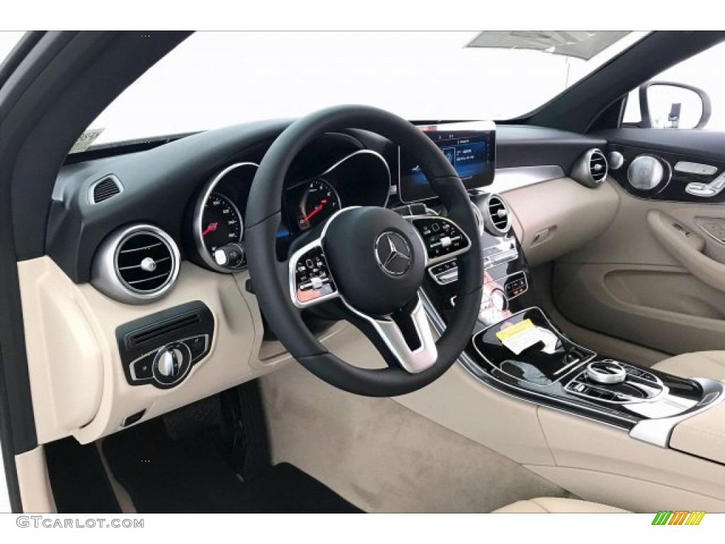 2019 C 300 Coupe - Polar White / Silk Beige/Black photo #4