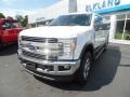White Platinum - F250 Super Duty Lariat Crew Cab 4x4 Photo No. 2