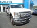 White Platinum - F250 Super Duty Lariat Crew Cab 4x4 Photo No. 4