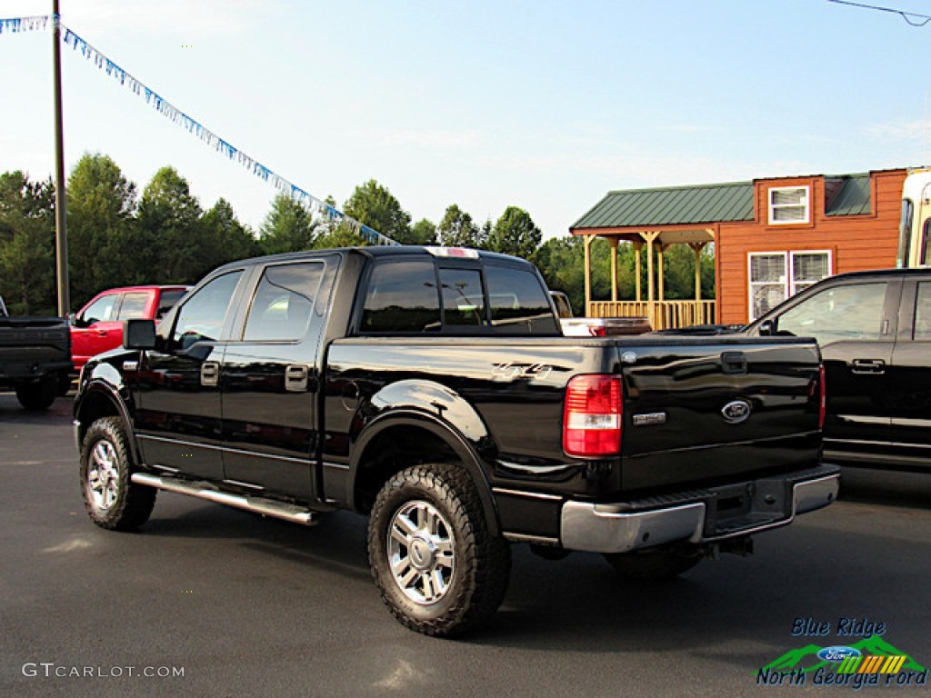 2005 F150 Lariat SuperCrew 4x4 - Black / Tan photo #3