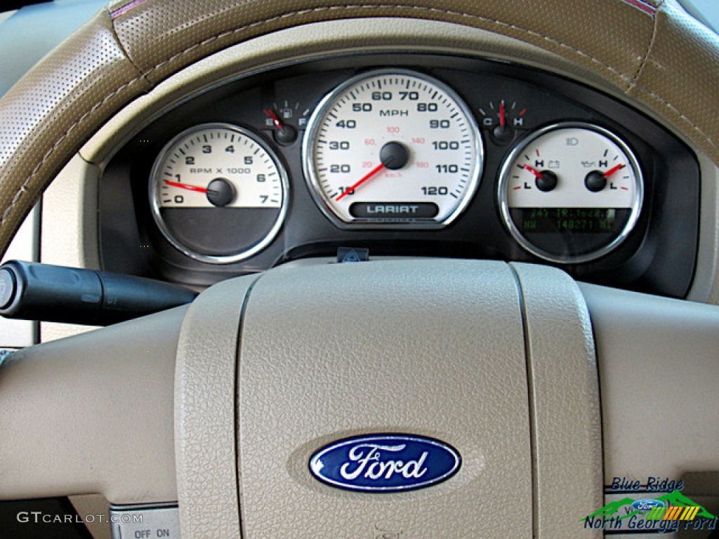 2005 F150 Lariat SuperCrew 4x4 - Black / Tan photo #18