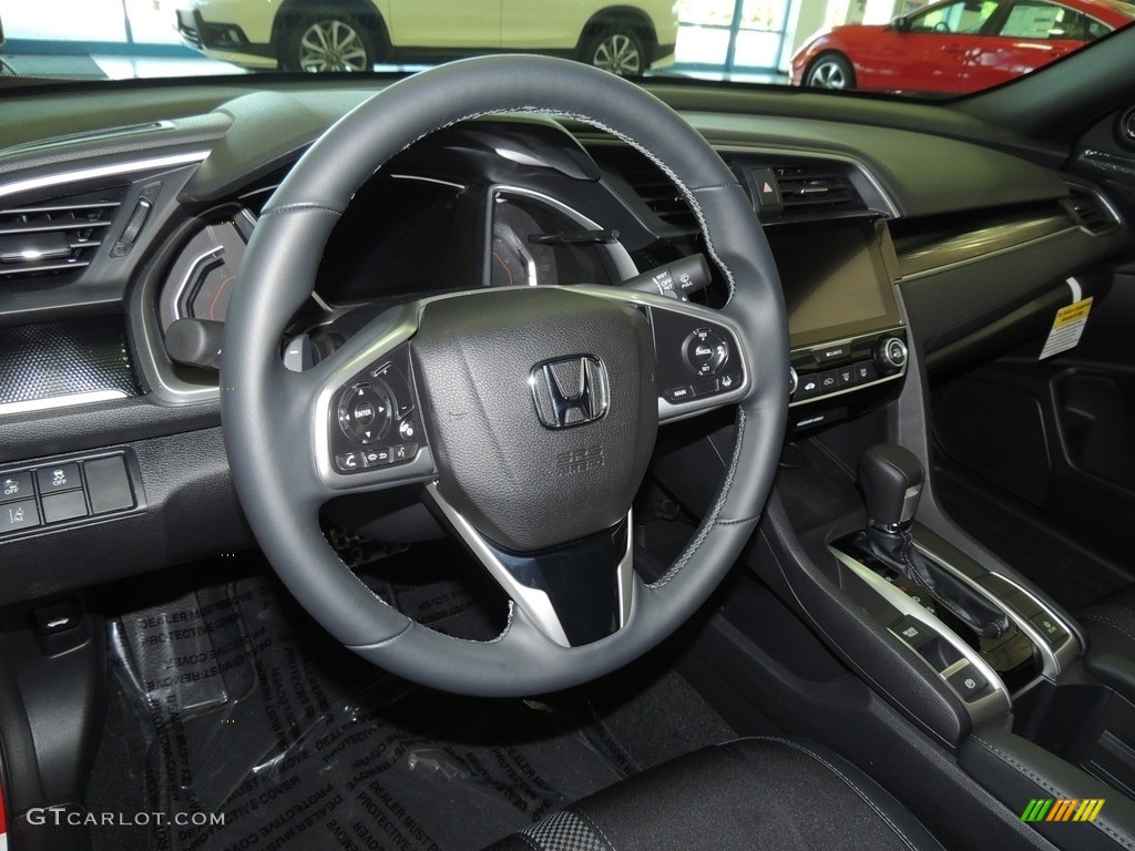 2019 Civic Sport Sedan - Rallye Red / Black photo #9