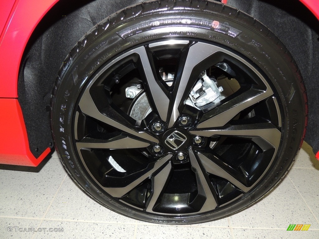 2019 Civic Sport Sedan - Rallye Red / Black photo #18
