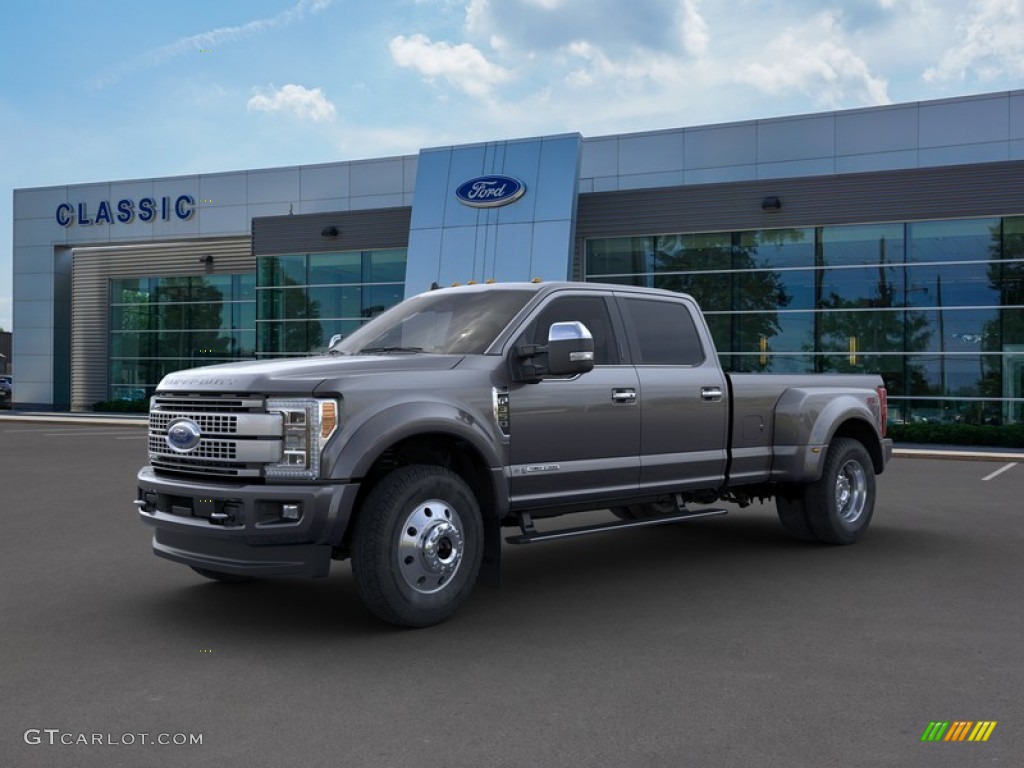 2019 F450 Super Duty Platinum Crew Cab 4x4 - Magnetic Metallic / Black photo #1