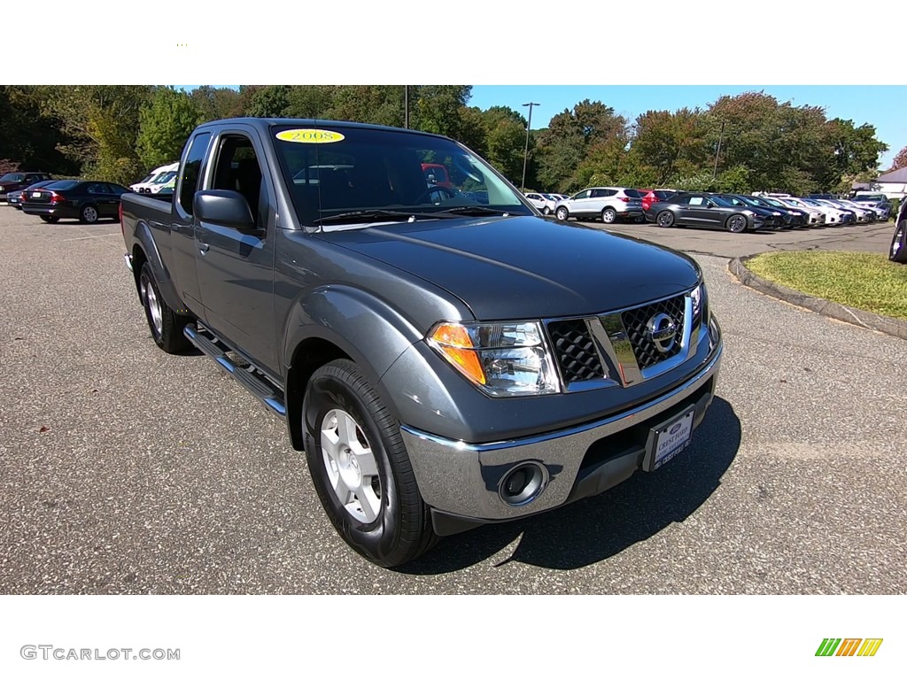 2008 Frontier SE King Cab 4x4 - Storm Grey / Charcoal Black photo #1